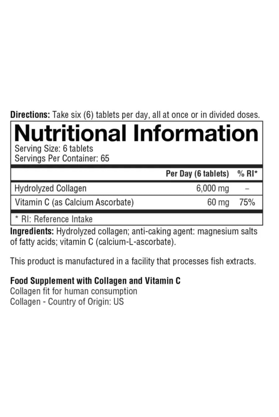 Youtheory Collagen Plus Vitamin C 390 tablets MiliiMart